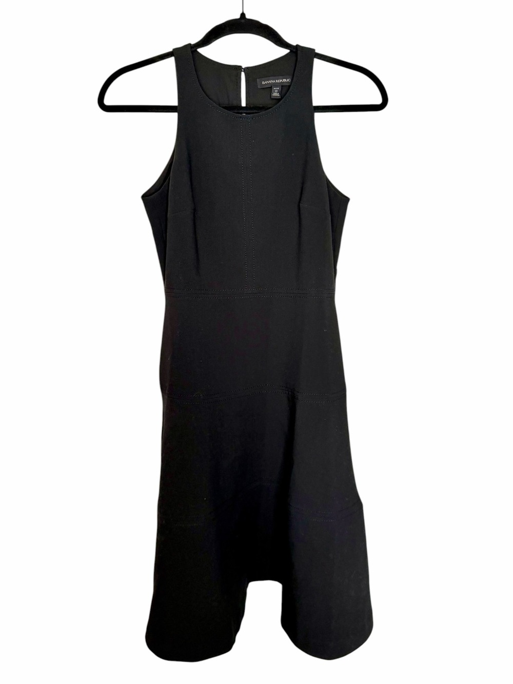 Banana Republic Sleeveless Racerback Seamed Midi Dress - Size 0P